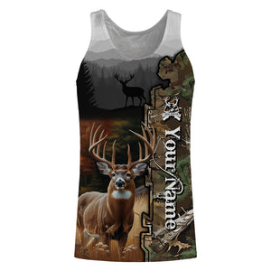 Deer hunting Customize Name 3D All Over Printed Shirts Personalized gift For Hunter Hunting Lovers NQS653