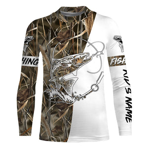 Salmon Tattoo Fishing performance fishing shirt UV protection customize name long sleeves NQS646