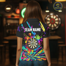 Load image into Gallery viewer, Personalized Colorful Darts Shirt For Women Custom Darts Team Jersey Polo &amp; 1/4 Zip Shirts NQS11374