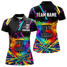 Load image into Gallery viewer, Personalized Colorful Disc Golf Polo, T-shirt, Hoodie Disc Golf Team Jerseys, Disc Golf Gifts NQS11375