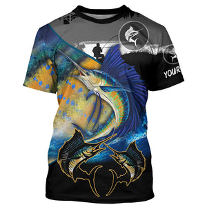Sailfish fishing scales customize performance long sleeves Fishing shirts, Sailfish fishing jerseys NQS5656