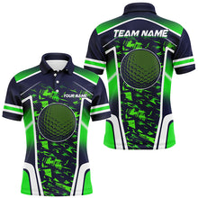 Load image into Gallery viewer, Gradient Green Camo Golf ball Mens Golf Polo Shirts Custom Golf Tops for men, gifts for golf lovers NQS8196