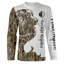 Load image into Gallery viewer, Boykin Spaniel best hunting dog camo shirts - personalized waterfowl camo dog hunting shirts NQSD15