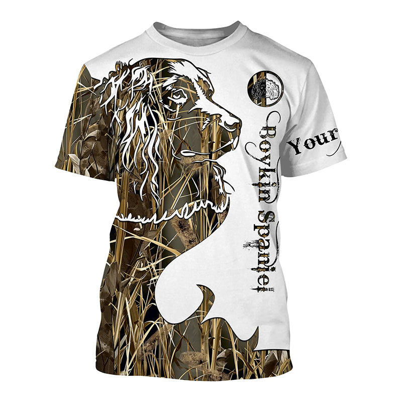 Boykin Spaniel best hunting dog camo shirts - personalized waterfowl camo dog hunting shirts NQSD15