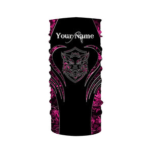 Wild boar hunting tattoo pink girl camo Custom Name 3D All Over Printed shirts, leggings NQSD71