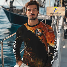 Load image into Gallery viewer, Personalized Redfish Fishing jerseys, Redfish scales lightning thunder tournament fishing shirts NQS11225