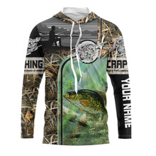 Load image into Gallery viewer, Crappie Fishing Camo 3D UV protection customize name long sleeves shirt gift for Fishing lovers NQS701