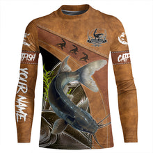 Load image into Gallery viewer, Catfish fishing UV protection customized fishing shirts, performance shirts for men, women, kid NQS2481