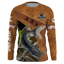 Load image into Gallery viewer, Catfish fishing UV protection customized fishing shirts, performance shirts for men, women, kid NQS2481