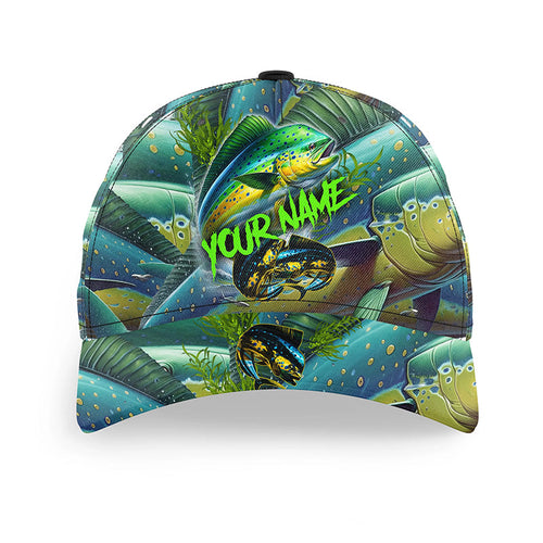 Mahi mahi fishing scale Custom fishing hat Unisex Dorado Fishing Baseball Angler hat cap NQS7621