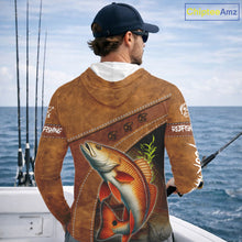 Load image into Gallery viewer, Redfish fishing UV protection custom name fishing shirts, performance shirts for men, women, kid NQS11458