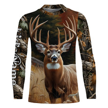 Load image into Gallery viewer, Deer Hunting Camo Customize Name 3D All Over Printed Shirts Personalized gift For Adult And Kid NQS720