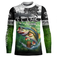 Load image into Gallery viewer, Largemouth bass Fishing UV protection Custom long sleeves fishing shirt for men, women, Kid NQS2650