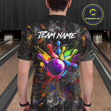 Load image into Gallery viewer, Colorful Skull bowling jerseys Bowling Shirts for Men Custom Bowling Team shirts for bowlers NQS11293