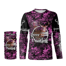 Load image into Gallery viewer, Deer hunting pink camo Custom Name  3D Full Printing hunting shirts, hunting apparel for deer hunter NQS1858