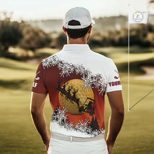 Load image into Gallery viewer, Christmas Golf Polo Shirts For Men Custom Mens Golf Outfit, Christmas Golf Gifts NQS10926