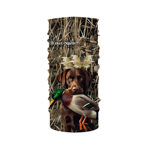 Duck Hunting dog Labrador Retriever Camo Waterfowl Custom Name 3D hunting shirts NQS745