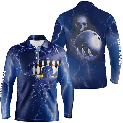 personalized bowling shirt for men – custom name design side view