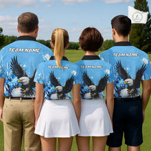 Load image into Gallery viewer, Blue Eagle Men's Golf Polo Shirts Custom Team Golf Outfit, Gift For Golf Lovers NQS11340