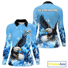 Load image into Gallery viewer, Blue Eagle Women's Golf Polo Shirts Custom Team Ladies Golf Outfit, Gift For Golf Lovers NQS11340