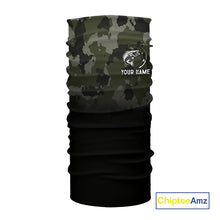 Load image into Gallery viewer, Black green camo American Flag Custom Largemouth Bass Fishing team shirts, bass fishing jerseys NQS11359