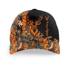 Load image into Gallery viewer, Deer camo orange hunting hat hunters Custom camo hunting hats, deer hunter hat NQS4019