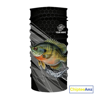 Personalized Black camo Bluegill Fishing Jerseys, Bluegill Tournament fishing team shirts NQS11381