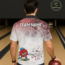 Load image into Gallery viewer, Funny Bowling Hawaiian Shirts Custom Bowling Team Jerseys Gift For Bowler | Red NQS11388