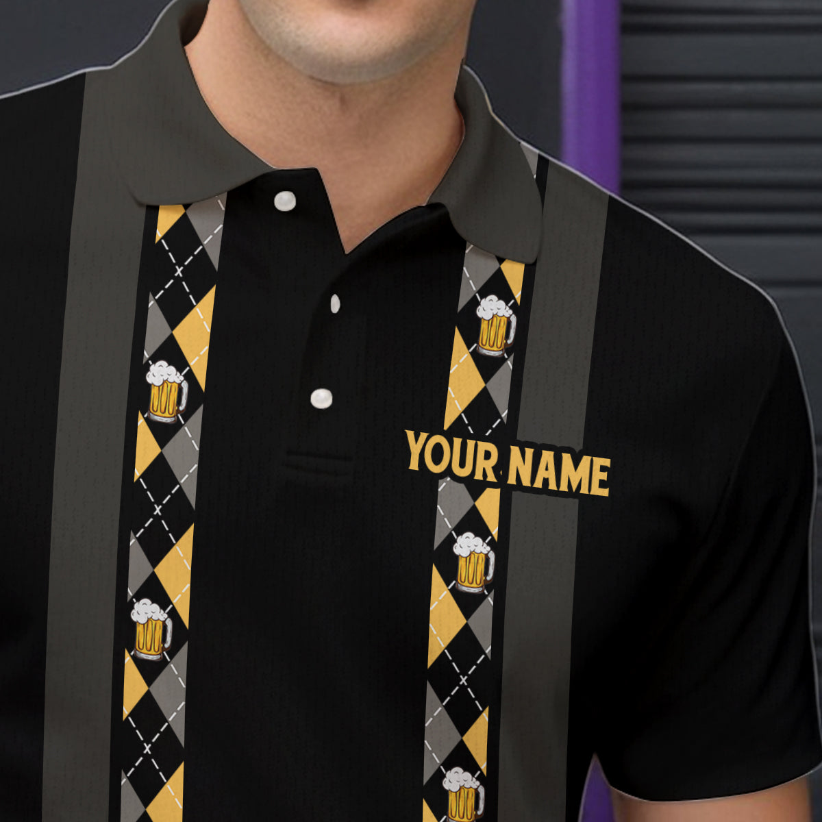 Personalized Black Retro Bowling shirts For Men custom Here for the beer bowling team jerseys NQS9409