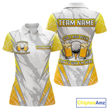 Load image into Gallery viewer, Golf and beer That&#39;s why I&#39;m here Funny Women golf polo shirts Custom Team Golf shirt for ladies NQS10133