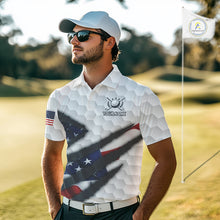 Load image into Gallery viewer, Personalized American Flag Golf polo shirt For Men Custom Patriotic Golf Gifts NQS10428