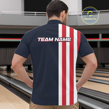 Load image into Gallery viewer, Retro Bowling Shirts For Men custom Red, White and Blue patriotic bowling outfits team jerseys NQS11446