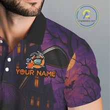 Load image into Gallery viewer, Funny Skull Halloween Golf Polo Shirts For Men Custom mens golf top, Halloween Golf Gifts NQS10669