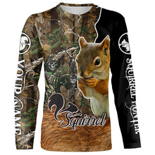 Load image into Gallery viewer, Squirrel Hunting Camouflage Custom Name Shirts for Hunter, Squirrel Hunting Gifts Shirts FSD554