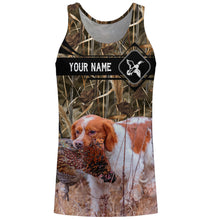 Load image into Gallery viewer, Pheasant Hunting with Brittany dog waterfowl camo Shirts, Personalized Duck Hunting Gifts FSD3727