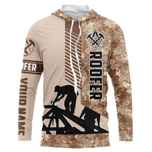 Load image into Gallery viewer, Personalized Roofing Roof repair UV Protection Long sleeve, T-shirt for Roofing Contractors, Roofers FSD4059