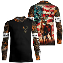 Load image into Gallery viewer, American Flag Deer Buck Hunting All over print Shirts, Personalized Deer Hunting Gift for Men, Women FSD3134