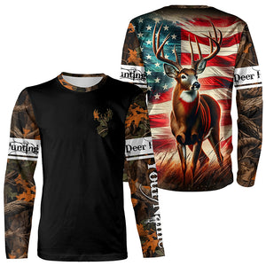 American Flag Deer Buck Hunting All over print Shirts, Personalized Deer Hunting Gift for Men, Women FSD3134