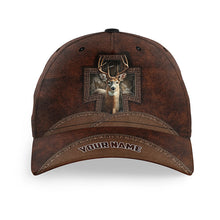 Load image into Gallery viewer, Personalized Deer hunting Hat Adjustable Unisex Hunting Baseball hat FSD3142