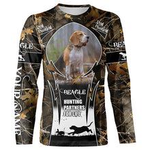 Load image into Gallery viewer, Beagle Hunting Dog Custom Dog Photo and Name Camouflage Shirts, Personalized Beagle Dog Shirts FSD1033