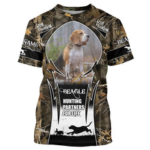 Load image into Gallery viewer, Beagle Hunting Dog Custom Dog Photo and Name Camouflage Shirts, Personalized Beagle Dog Shirts FSD1033