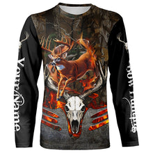 Load image into Gallery viewer, Whitetails Jumping Deer Hunting Camouflage Custom Name Shirts, Best Deer hunting gifts FSD979