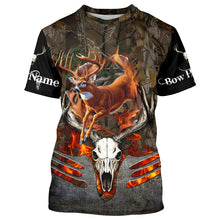 Load image into Gallery viewer, Whitetails Jumping Deer Hunting Camouflage Custom Name Shirts, Best Deer hunting gifts FSD979