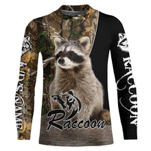 Load image into Gallery viewer, Raccoon Hunting camouflage Custom Name Shirts, Personalized Hunting shirts, hunting gifts FSD478