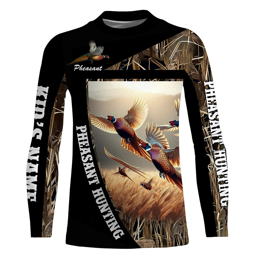 Pheasant Hunting Camo Custom name Shirts, Pheasant hunting shirt, Gifts for hunters FSD208