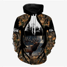 Load image into Gallery viewer, Best Elk Hunting Camouflage Custom Name Shirts for Hunters, Personalized Hunting Shirts FSD1812