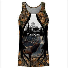 Load image into Gallery viewer, Best Elk Hunting Camouflage Custom Name Shirts for Hunters, Personalized Hunting Shirts FSD1812