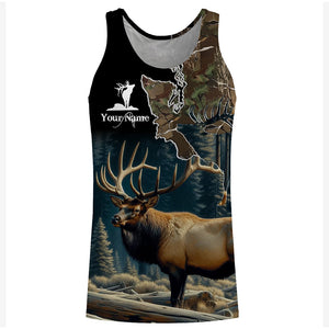 Best Elk Hunting Camouflage Shirts for Elk Hunters, Personalized Hunting Shirts FSD882