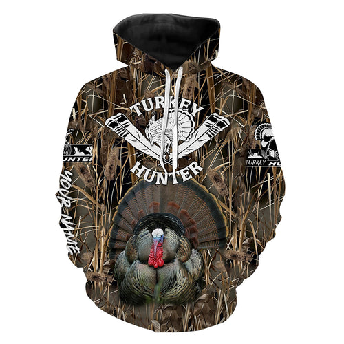 Personalized Turkey Hunting camouflage custom Name all over print Shirt, hunting gifts FSD108