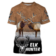 Load image into Gallery viewer, Elk Hunting Custom Name Shirts for Elk Hunters, Best Elk Hunting Gifts for Men FSD4528